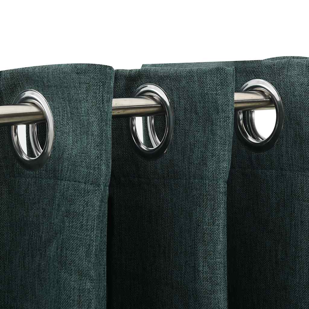 blackout curtains with eyelets, linen look, 2 pieces.   blackout curtains